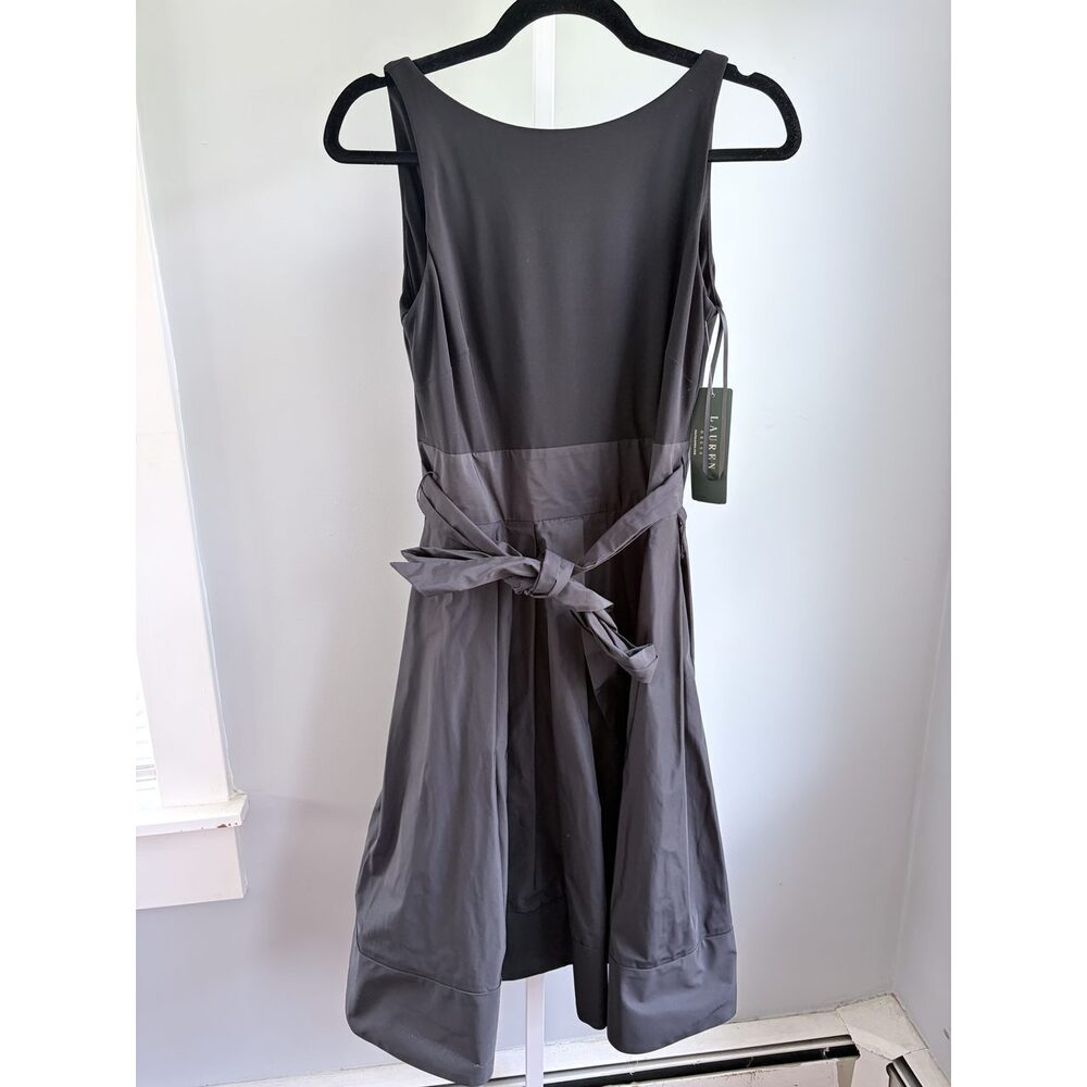Audrey Hepburn style Lauren Ralph Lauren black elegant Dress New size 6 - Picture 2 of 14